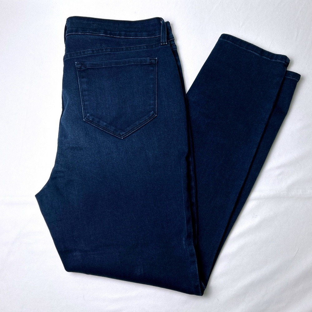 NYDJ Womens High Rise Alina Legging Lift Tuck Skinny Jeans Size 18 Dark Blue